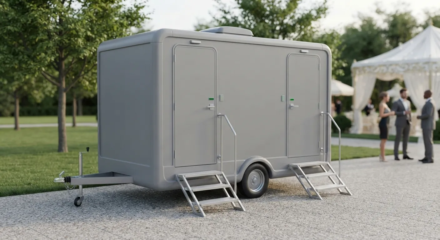 2 Stall Restroom Trailer in Newton, MA
